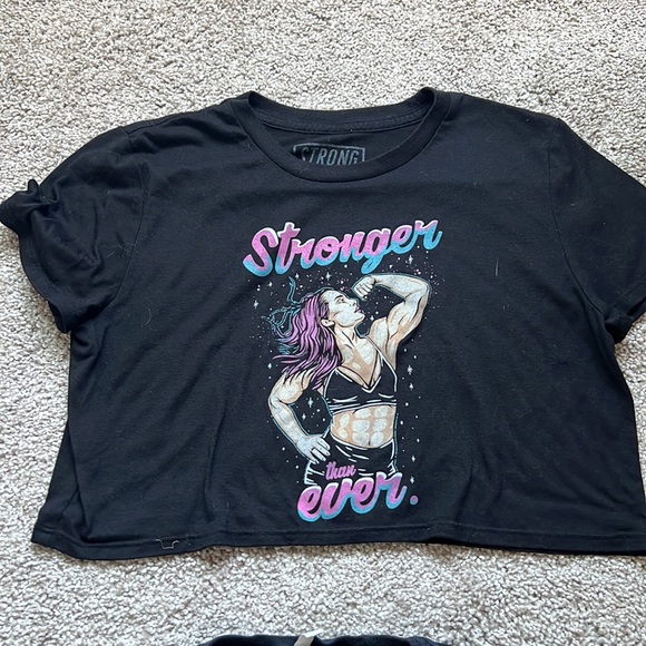 Powerlifting cropped t shirts - Picture 2 of 3